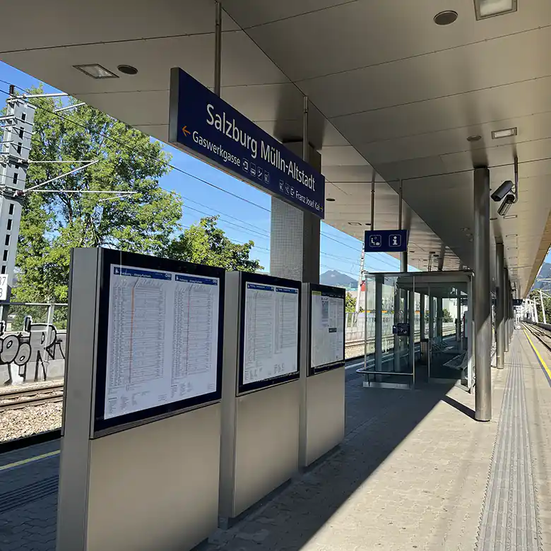 8 / 8: Bahnhof Salzburg Altstadt / Mülln