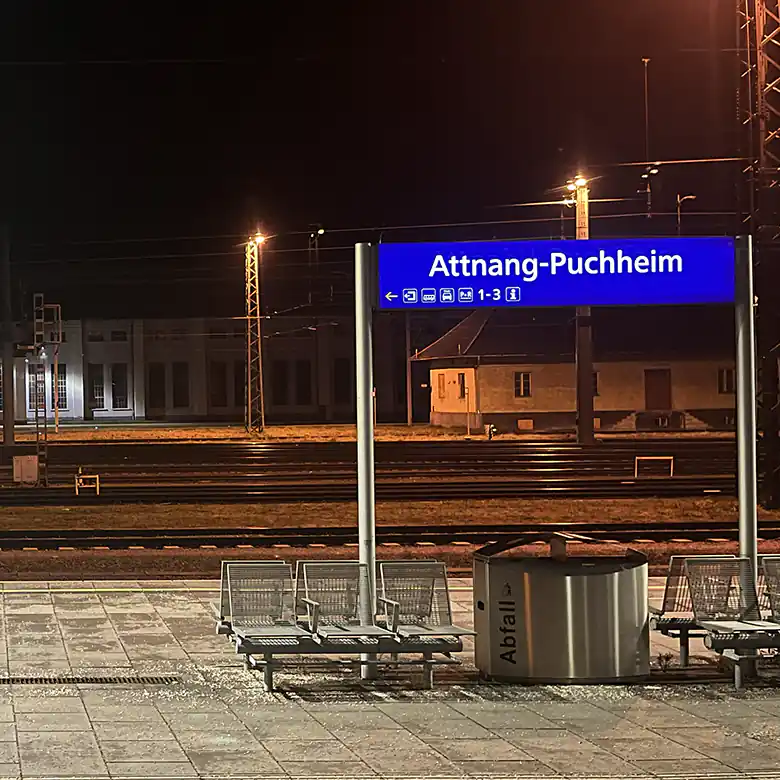 Bahnhof Attnang-Puchheim in Oberösterreich © R. Vidmar