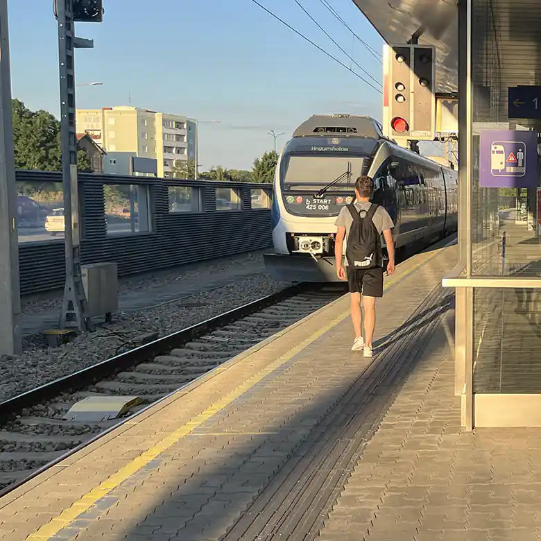 Bahnhof Bruck an der Leitha (Burgenland) © R. Vidmar